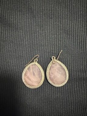 Rose Quartz Teardrop Earrings